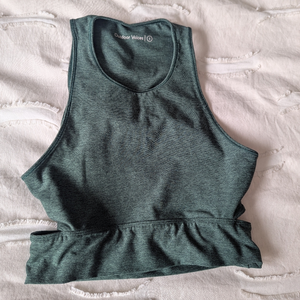 Outdoor Voices Green Tank Top